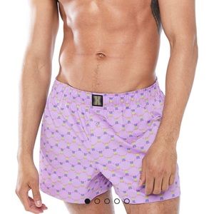 Savage X Fenty boxers lavendar rainbow X print